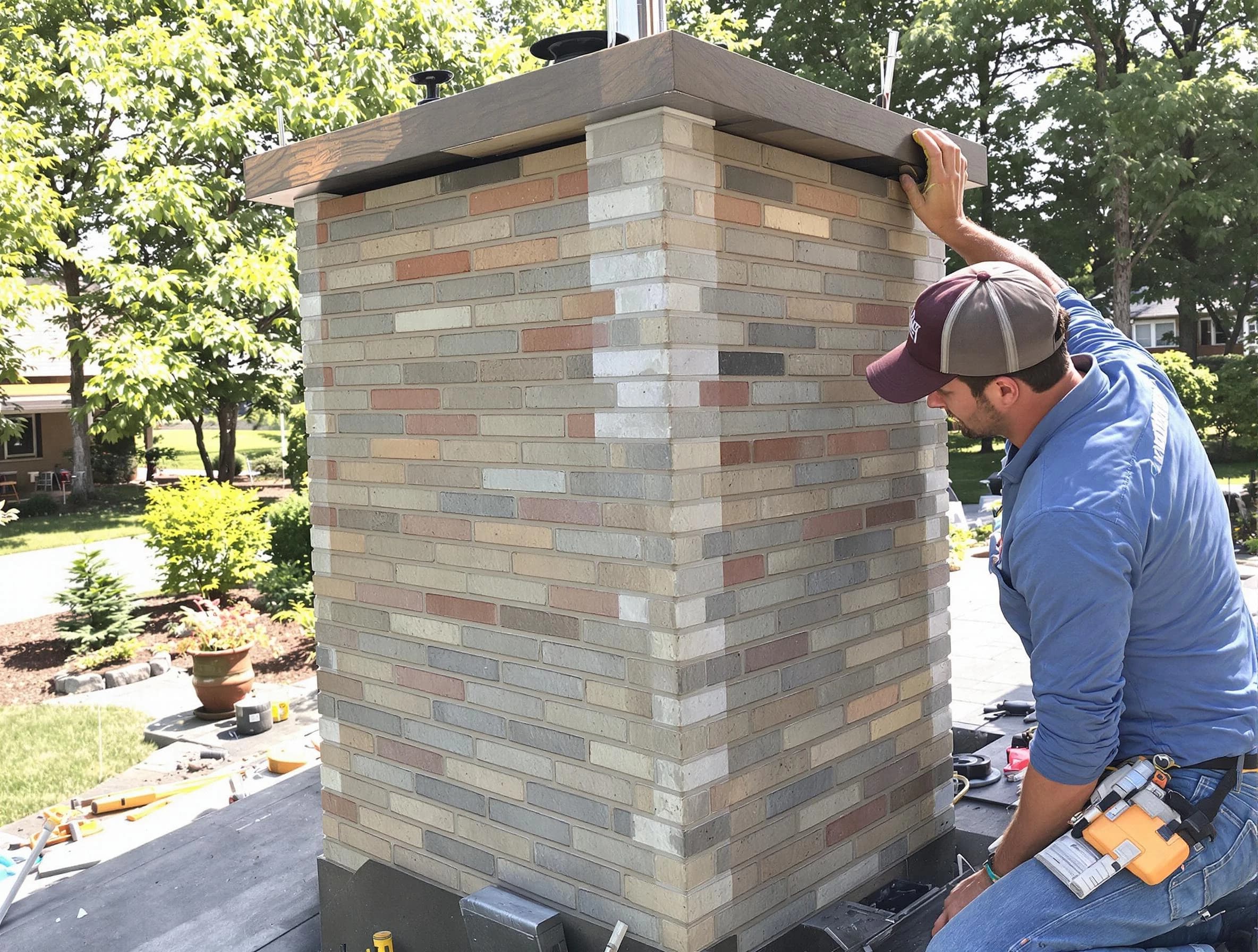 Dakota Ridge Chimney Sweep completing a modern chimney remodel in Dakota Ridge, CO