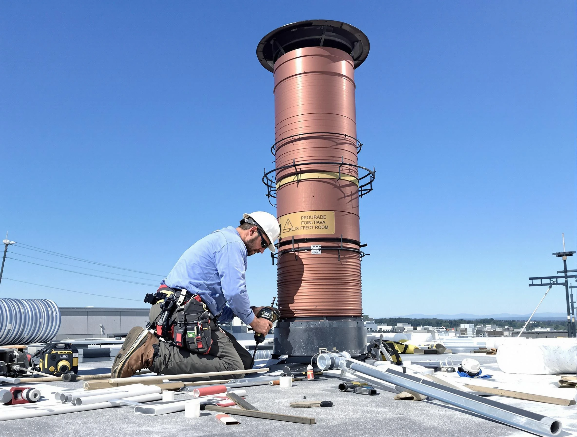 Installed chimney liner by Dakota Ridge Chimney Sweep in Dakota Ridge, CO
