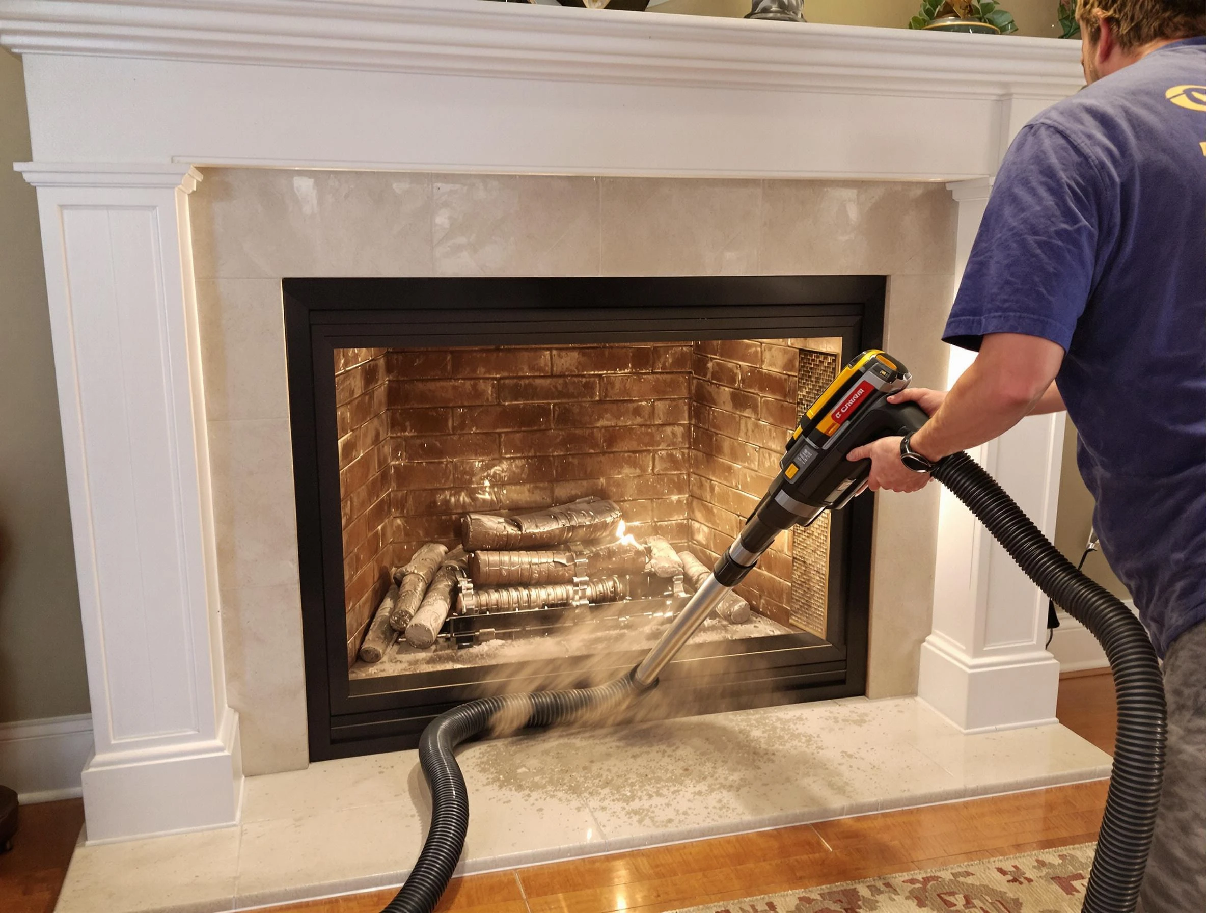 Fireplace cleaning performed by Dakota Ridge Chimney Sweep in Dakota Ridge, CO