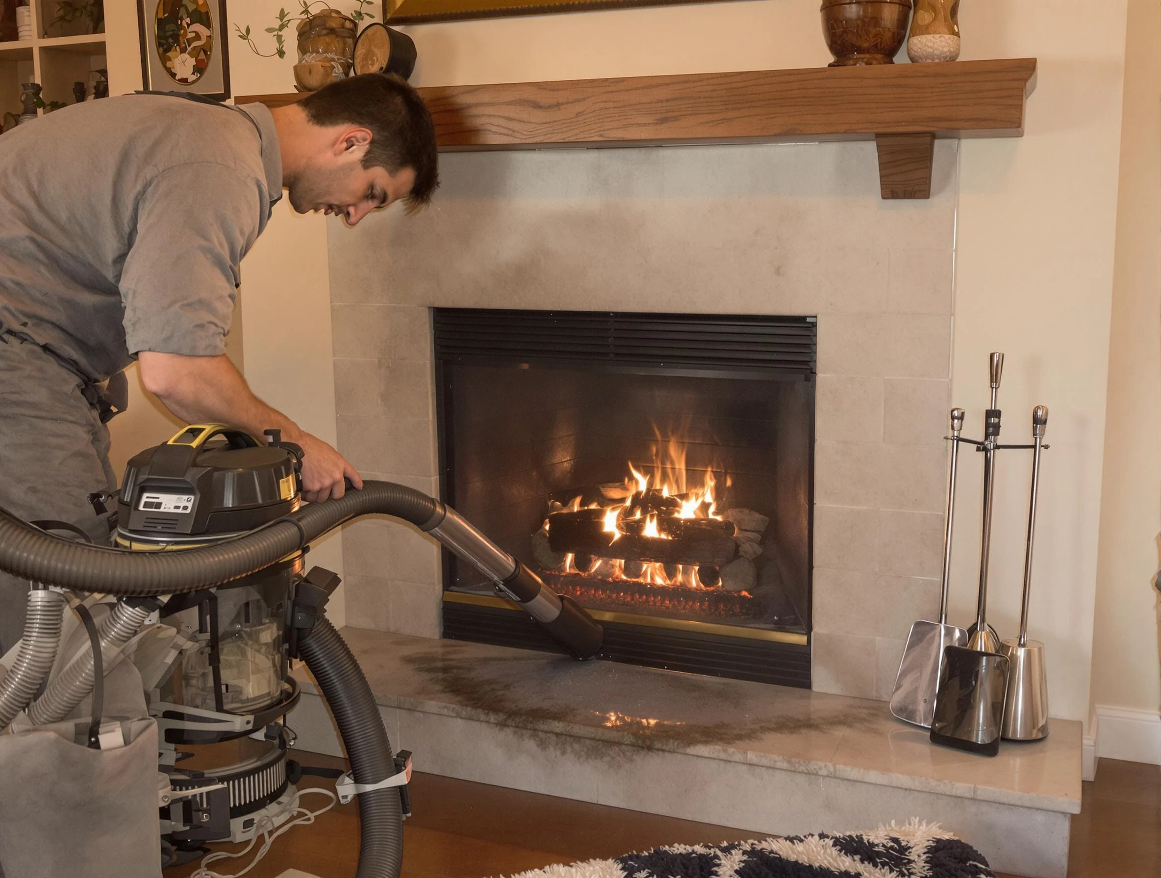 Routine fireplace upkeep by Dakota Ridge Chimney Sweep in Dakota Ridge, CO